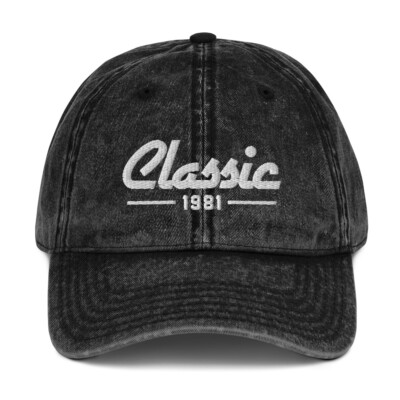 CLASSIC 1981 Dad Hat Cap vintage retro design birthday gift grandpa father's day