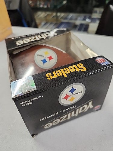 NFL Pittsburgh Steelers Hasbro Yahtzee Travel Edition Game Damaged Box ¿ - Picture 6 of 12