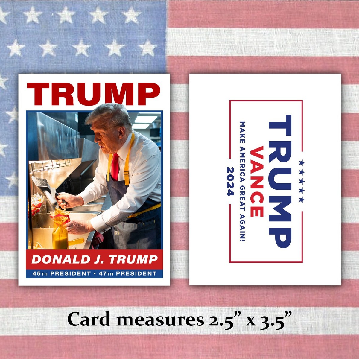Donald Trump McDonald's Fries 2024 Election Custom