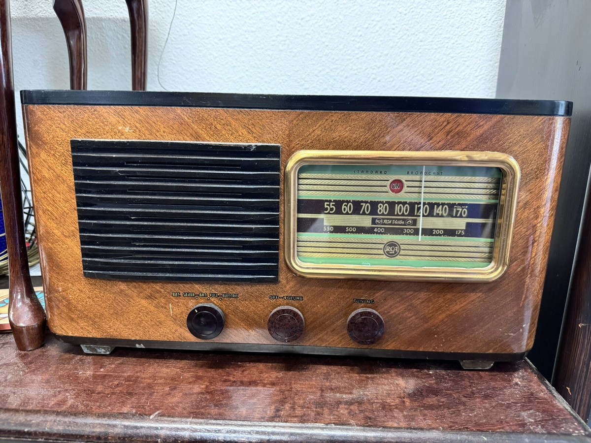 Rare 1930s Vintage RCA Victor Wood Cabinet AM Tube Radio | eBay