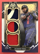 2022 Topps Triple Threads, Salvador Perez, All-Star Game Triple Patch Relic #6/9