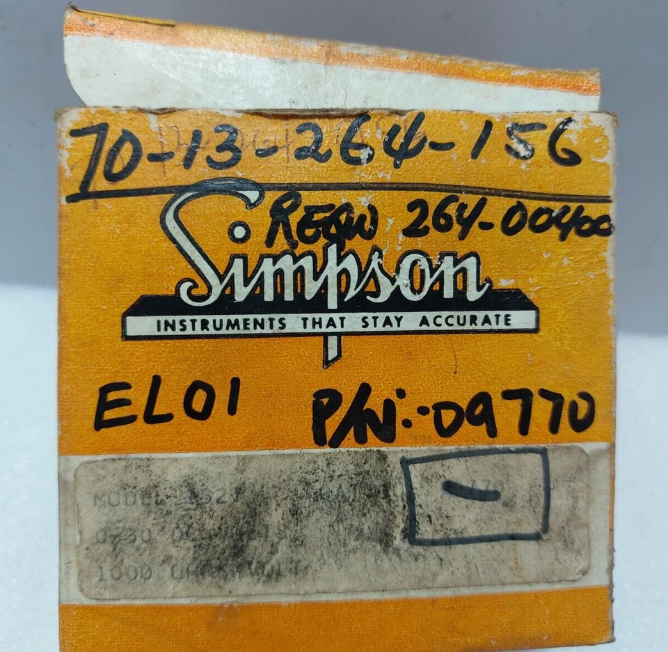 Simpson 0-30 DC Volts Ammeter - Image 2 of 4