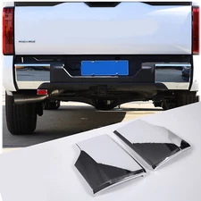 R+L Silver Chrome Rear Bumper Side Panel Cover Trim Cover for Tundra 2022-2023