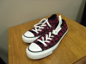 plaid converse womens