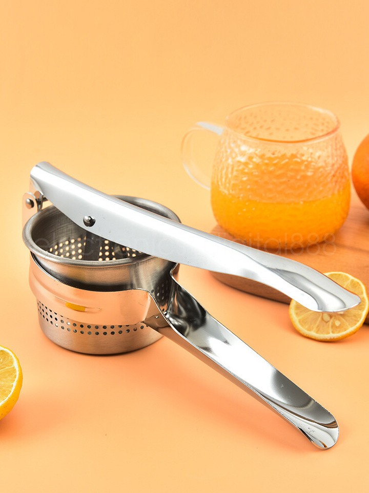 Stainless Steel Potato Ricer & No Lumps Potato Masher Masher Large