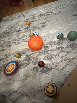 Pottery Barn Kids Planet Ceiling Mobile Preowned, Read