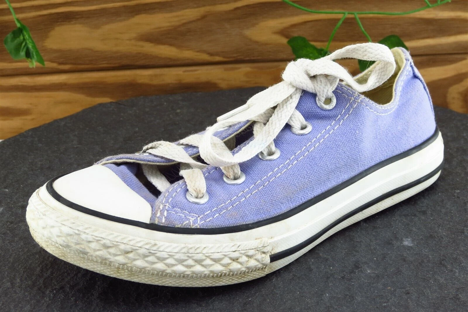 Scarpe da ragazza viola Converse All Star taglia 1 M tessuto top basso