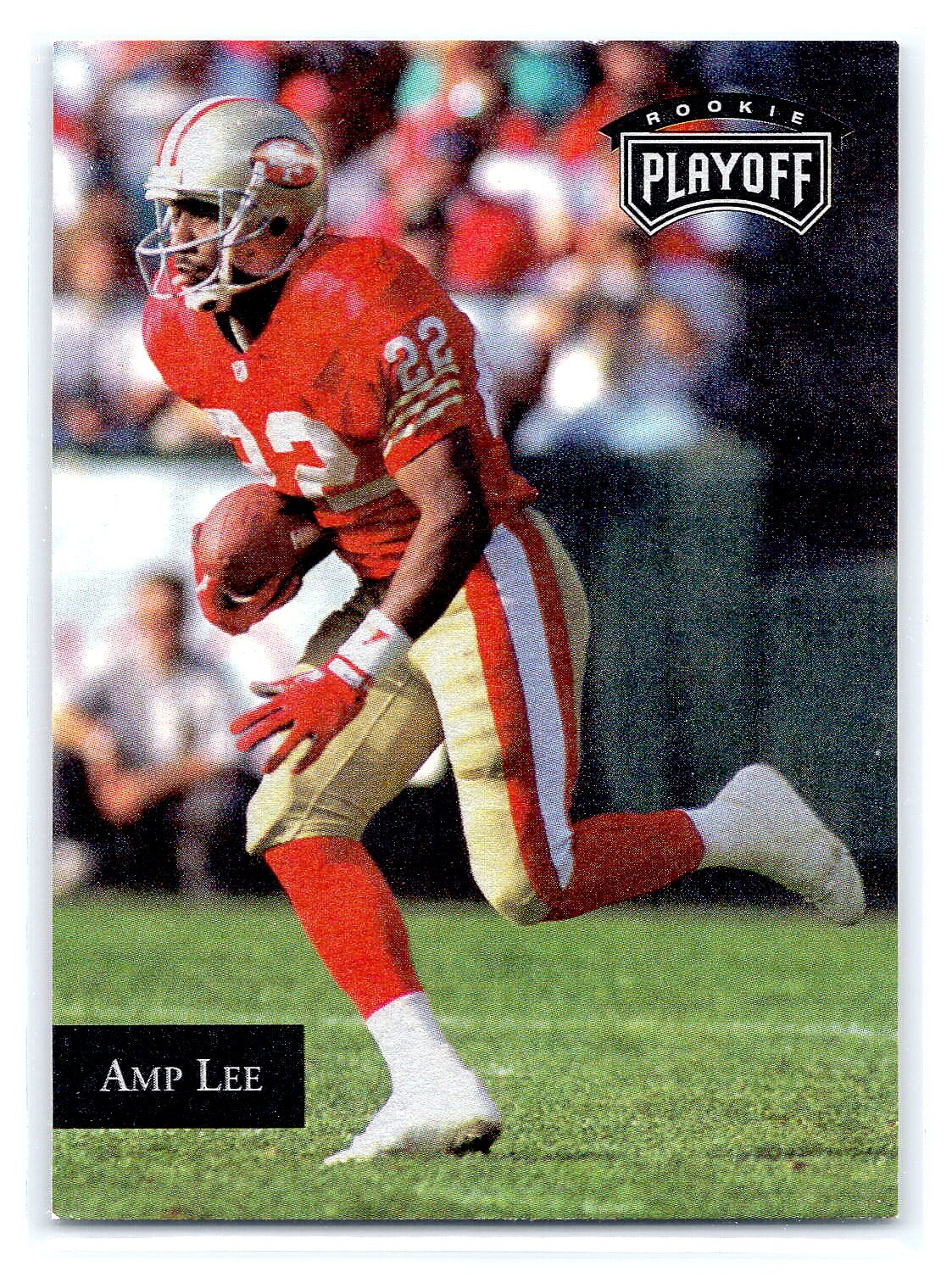 1992 Playoff Football #149 Amp Lee  RC  RookieSan Francisco 49ers