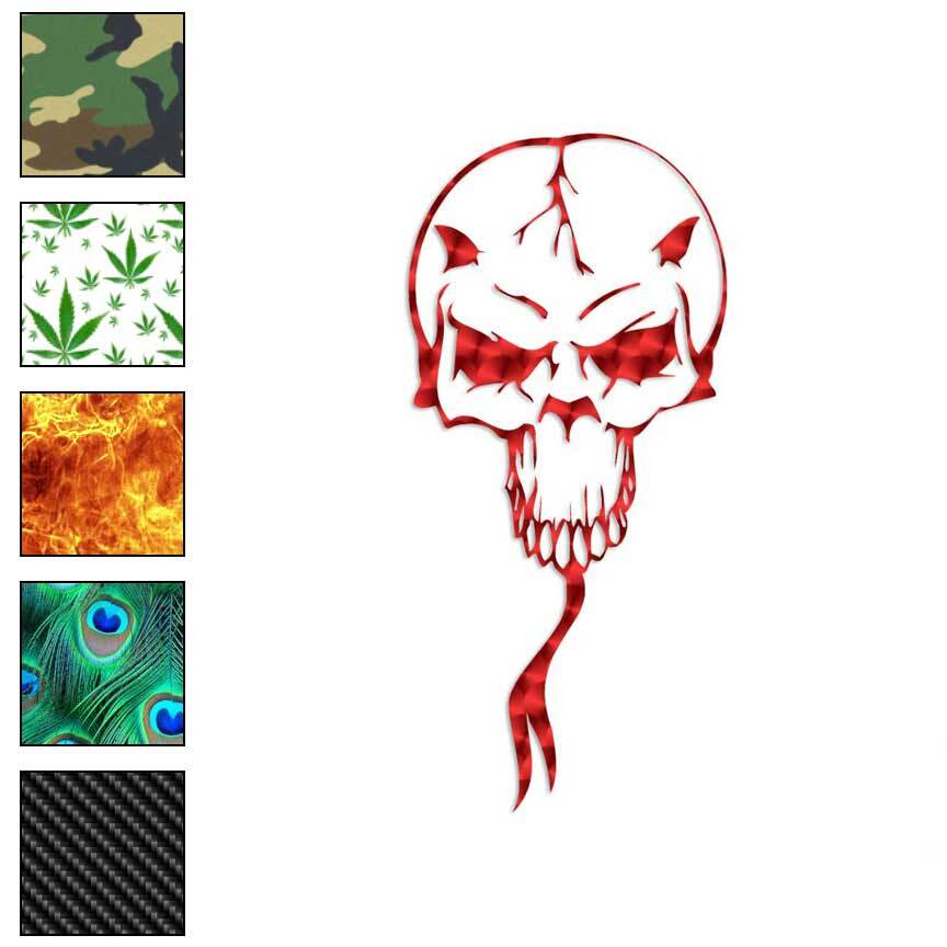 Monster Skull Snake Demon, Vinyl Decal Sticker, 40 Patterns & 3 Sizes, #1064
