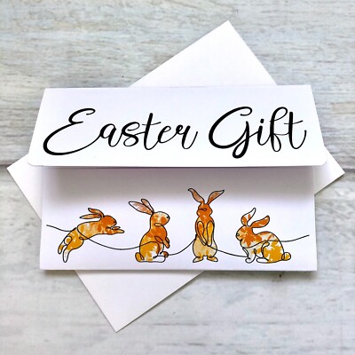 Frohe Ostern Gruß Geld Geldbörse Geschenkkarte (innen leer) 1 Stück