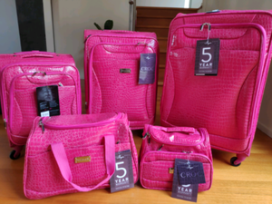croc luggage set