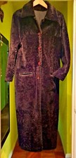 Reversible 100% Shearling Women Long Coat Sweat Dreams Size Xs (fits Size S) S)