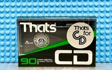 THAT'S  CD I    90  1986  JAPAN  TYPE I     BLANK CASSETTE  TAPE (1) (SEALED)