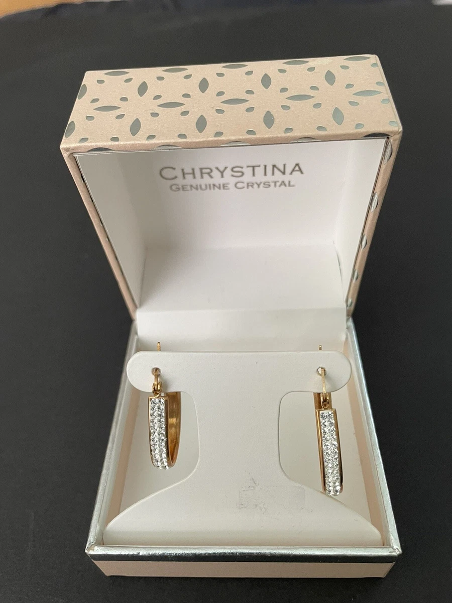 Genuine crystal hotsell earrings