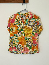 Jams World Aloha Style Camp Shirt - Women Size Small