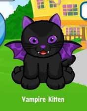 Webkinz Classic Vampire Kitten Adoption Code Only Messaged!