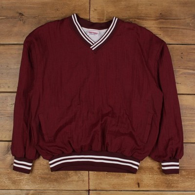 Vintage Hartwell Windbreaker Jacke L Sport Pullover Rot