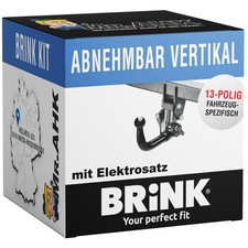 Für BMW iX I20 ab 21 Brink Anhängerkupplung vert. abnehmbar + 13pol spezifisch