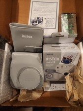 Fujifilm Instax Mini 9 Instant Film Camera Smokey white Selfie Mirror New Box