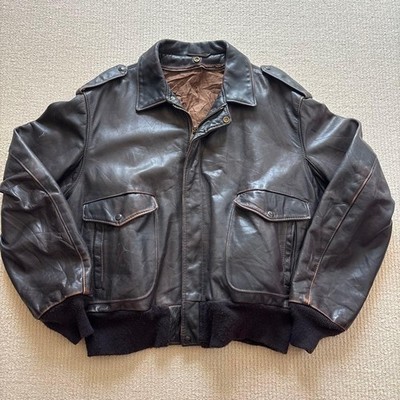 Schott Leather Jacket Genuine Flight A-2 Brown