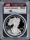 2012-W $1 American Silver Eagle PCGS PR70DCAM - John M. Mercanti Signature