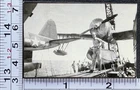 Military WW2 Era Aviation Water Landing Fighter Plane BW Photo Snapshot #1