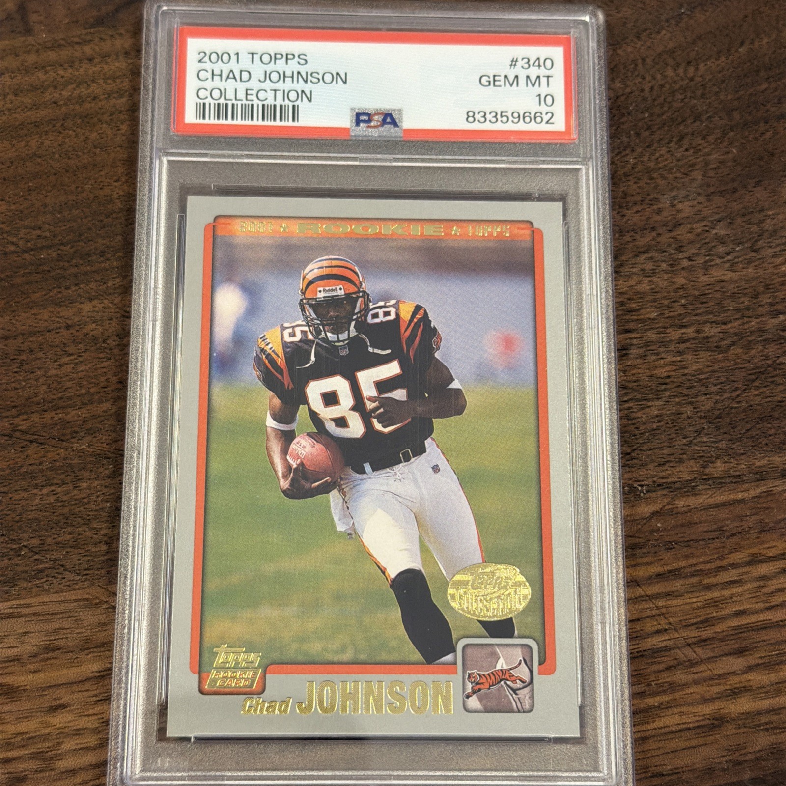 2001 Topps #340 Chad Johnson Rookie Card RC PSA 10 Gem MT Collection Ocho Cinco
