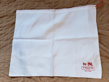 COACH WHITE DRAWSTRING DUST BAG 23x19 inches AUTHENTIC OFFICIAL