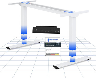 FLEXISPOT Elektrisch Höhenverstellbares Schreibtischgestell Mit Dual-Motor & 3-S