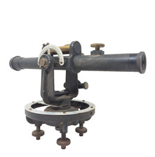Vintage Surveying Theodolite Leveling Transit Optical Telescope Vernier Circle