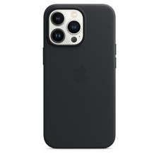 Genuine / Official Apple iPhone 13 Pro Leather Case / Cover - Midnight Black