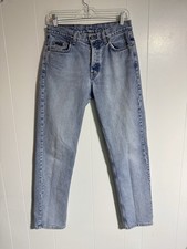 Vintage Calvin Klein Jeans Mens 29x31 Light Wash Denim Straight Leg Made in USA