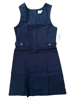 Old Navy Girl's School Uniform Jumper/Dress Navy Blue Size S/6-7 Stretch NEW