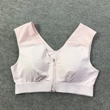 Tommie Copper Sports Bra Womens Large Zip Front Shoulder Support Activewear Gym