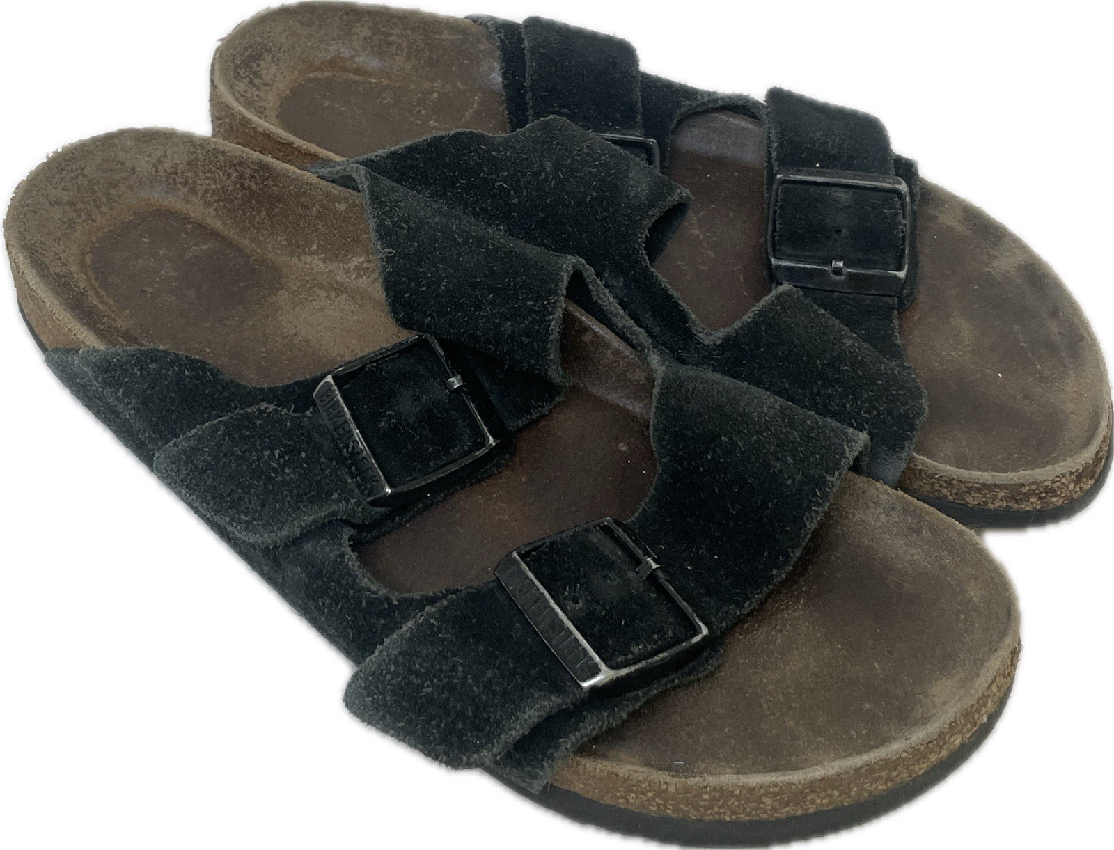 Birkenstock Arizona Women's Black Suede Sandals Size EU 37 US 6