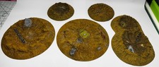 Forgeworld scenery - 40k blast craters - painted to high standard