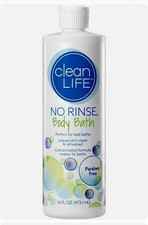 Clean Life No Rinse Body Bath Paraben Free 16 Fl Oz