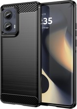 Motorola Edge 2024 Case: Shock-Absorption Flexible TPU Rubber Protective Cover