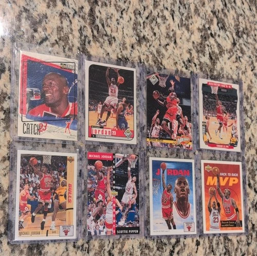 Upper Deck Michael Jordan/Scottie Pippen NBA Trading Card Lot 8 Bulls 1993