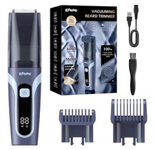 Beard Trimmer for Men Vacuum Mustache Trimmer with Adjustable 20 Length Setting