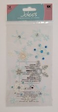 Jolee's Glitter Vellum Winter Snowflakes Scrapbooking Stickers
