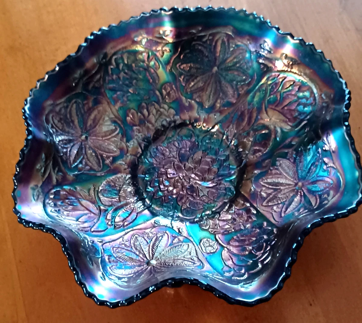 fenton blue carnival glass products for sale | eBay