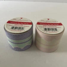 Mrs. Grossman's Stickers By The Yard Julie's Lilac and Strawberry Rolls RARE