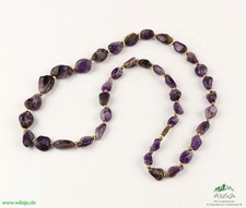Halskette Amethyst Heilstein Kette Schmuck Damenschmuck Vintage Accessoire