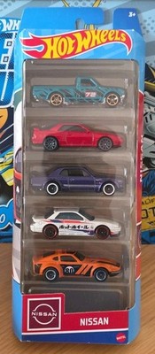 Hot Wheels 5er Pack Nissan - Skyline GT-R/HT2000GT-X - Silva - Fairlady - Datsun