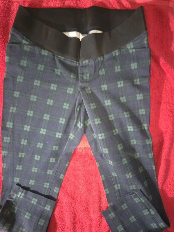 Womens Old Navy Blue Maternity Crop Pants Size 10 
