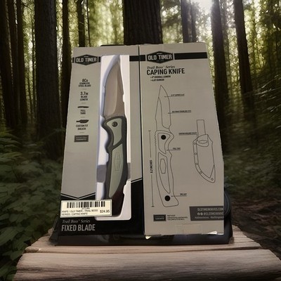 OLD TIMER / TRAIL BOSS - 9IN FIXED BLADE KNIFE (HIGH CARBON STAINLESS STEEL)