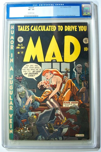 Mad #5 6-7/1953 – EC Publications – Magazine – CGC 7.5 VF- Alfred E. Neuman