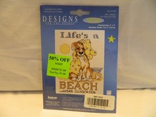 C-26 DESIGNS FOR THE NEEDLE MINI COUNTED CROSS-STITCH KIT “LIFE’S A BEACH”