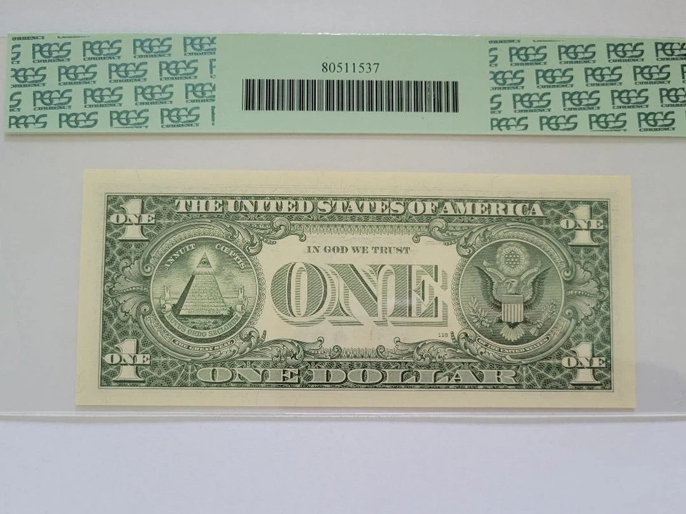 Fr. 1925-L* 1999 $1* PCGS 64 PPQ STAR Note, Courtesy Autographed - Image 2 of 4